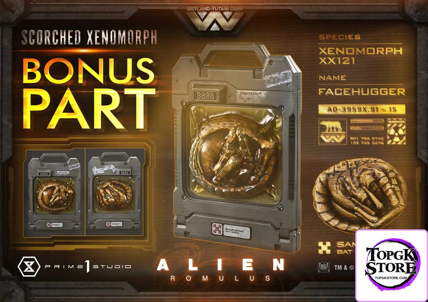 Prime 1 Studio – Museum Masterline XL Alien: Romulus Scorched Xenomorph MMXLAL-02 MMXLAL-02DX MMXLAL-02DXS (Licensed) -