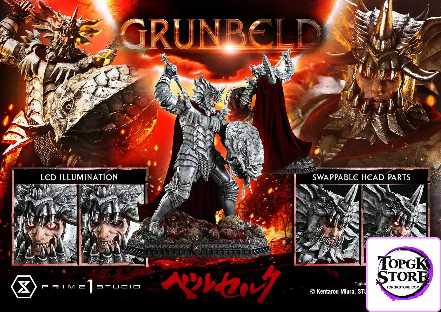 Prime 1 Studio – Berserk Grunbeld Grunbeld VS Guts UPMBR-21 UPMBR-21S (Licensed) - Photo 25 | TopGKStore