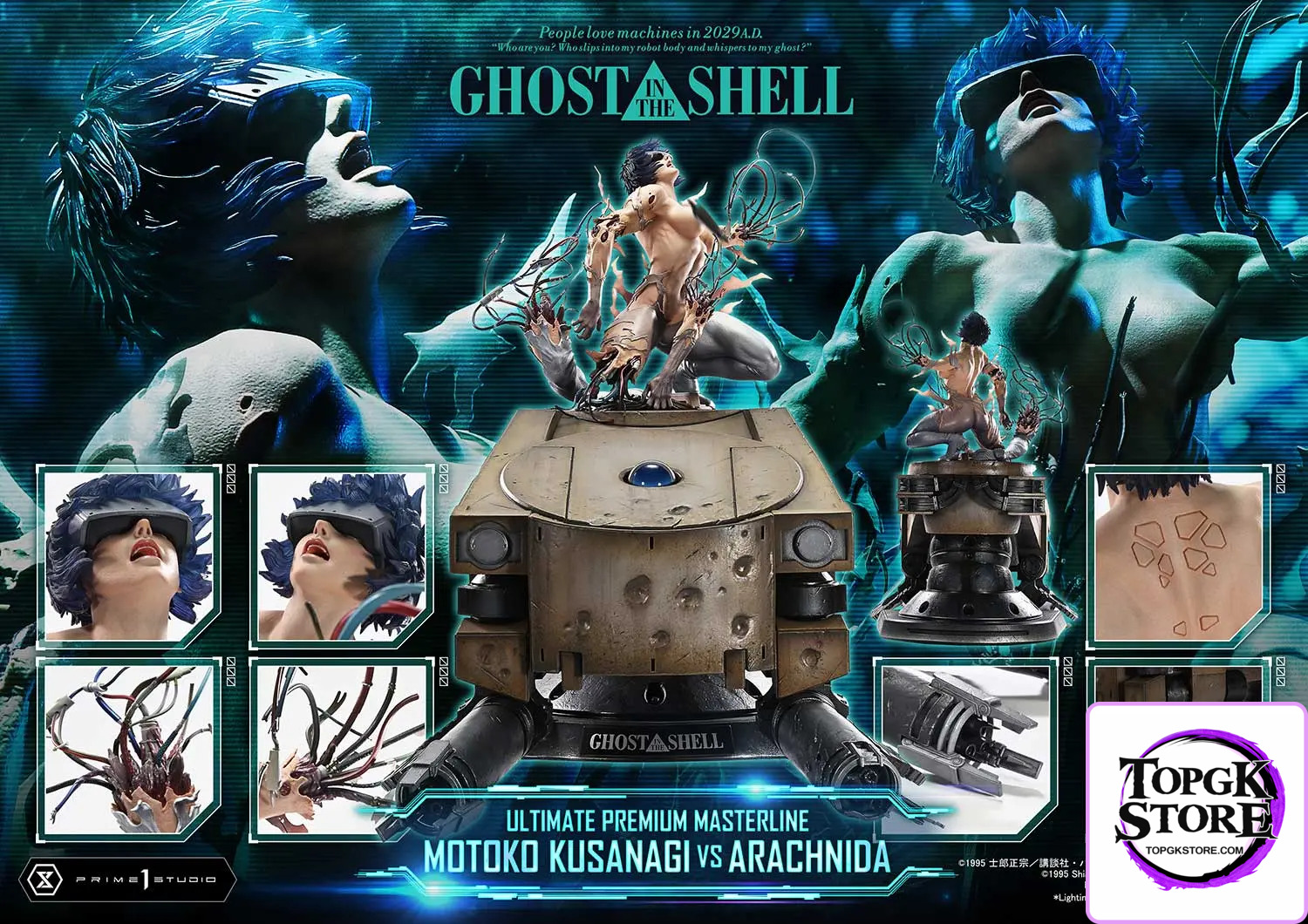 Prime 1 Studio – Ghost in the Shell Motoko Kusanagi VS Arachnida (Licensed) UPMGITS-02 UPMGITS-02S UPMGITS-03 - Photo 2