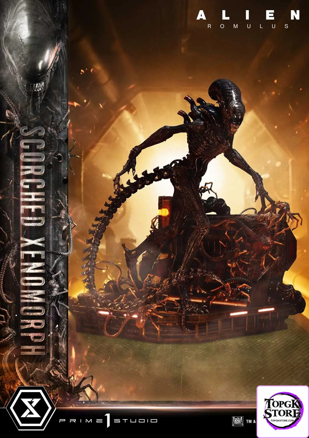 Prime 1 Studio – Museum Masterline XL Alien: Romulus Scorched Xenomorph MMXLAL-02 MMXLAL-02DX MMXLAL-02DXS (Licensed) -