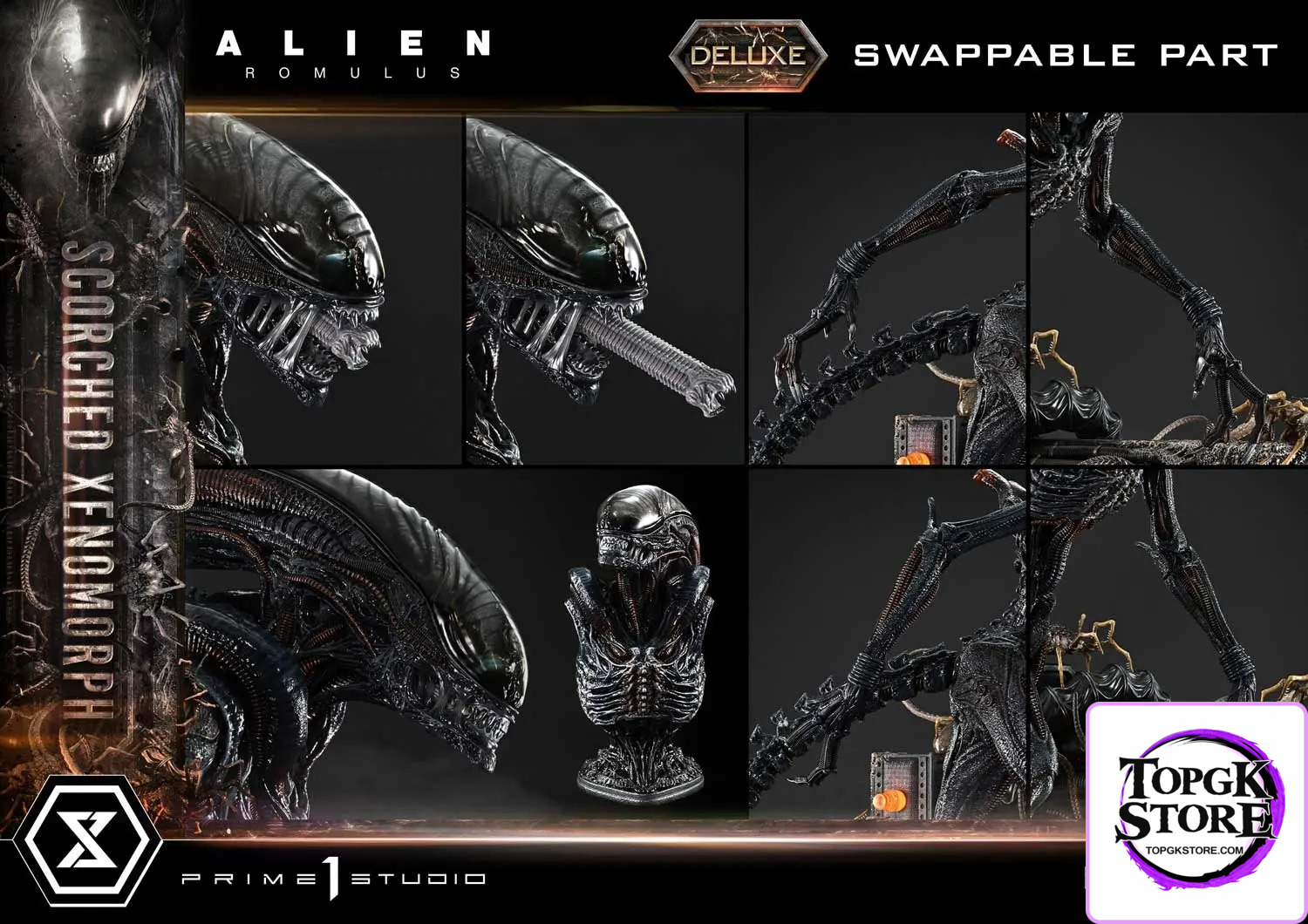 Prime 1 Studio – Museum Masterline XL Alien: Romulus Scorched Xenomorph MMXLAL-02 MMXLAL-02DX MMXLAL-02DXS (Licensed) -