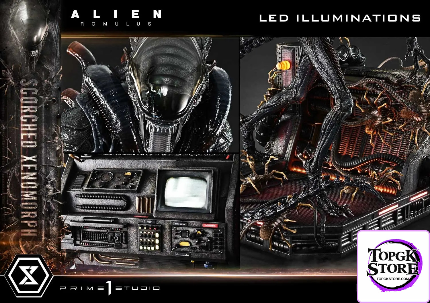 Prime 1 Studio – Museum Masterline XL Alien: Romulus Scorched Xenomorph MMXLAL-02 MMXLAL-02DX MMXLAL-02DXS (Licensed) -