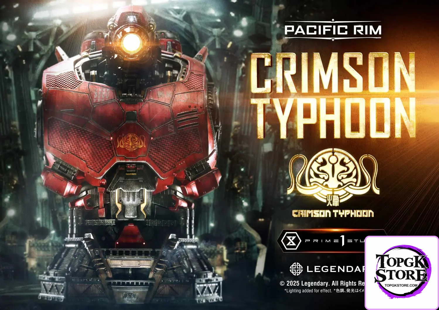 Prime 1 Studio – Life Size Bust Pacific Rim (Film) Crimson Typhoon LSPACRIM-03 LSPACRIM-03DX (Licensed) - Photo 2 | Top
