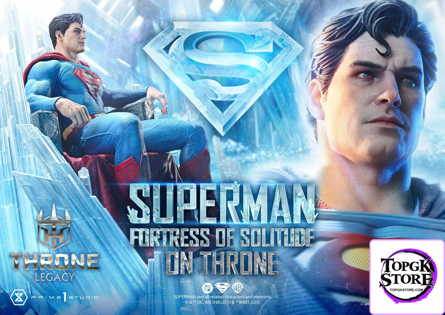 Prime 1 Studio – Superman (Comics) Superman Fortress of Solitude on Throne (Design by Gabriele Dell’Otto) TLCDC-0