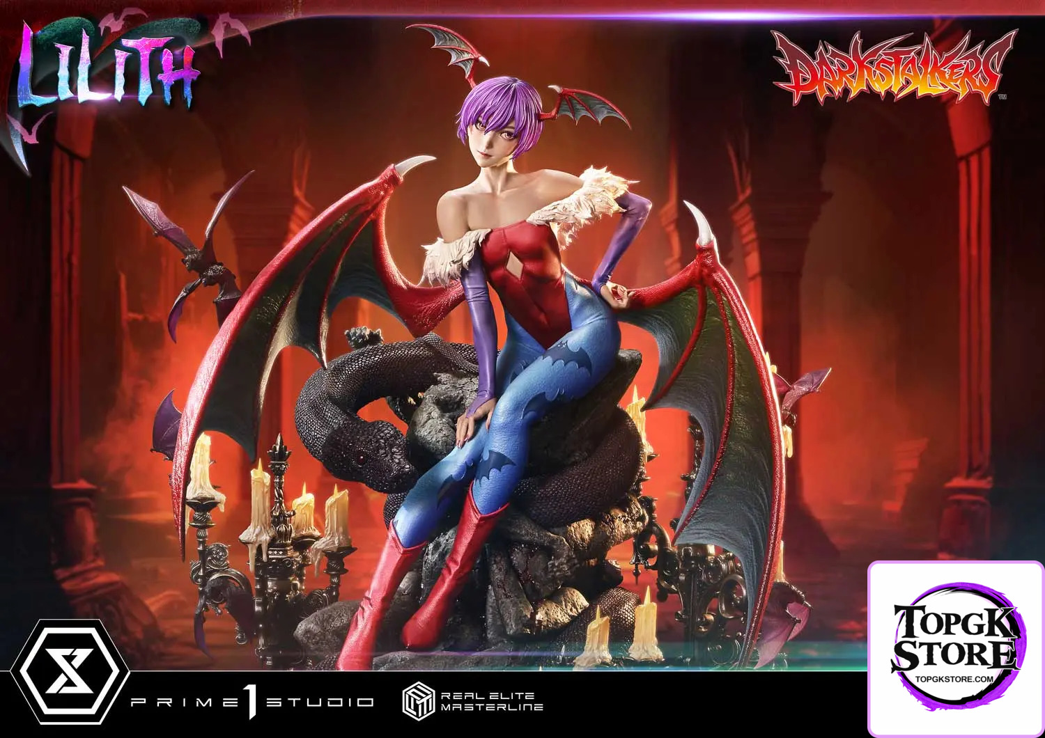 Prime 1 Studio – Real Elite Masterline Darkstalkers Lilith REMDKS-02 REMDKS-02S (Licensed) - Photo 4 | TopGKStore
