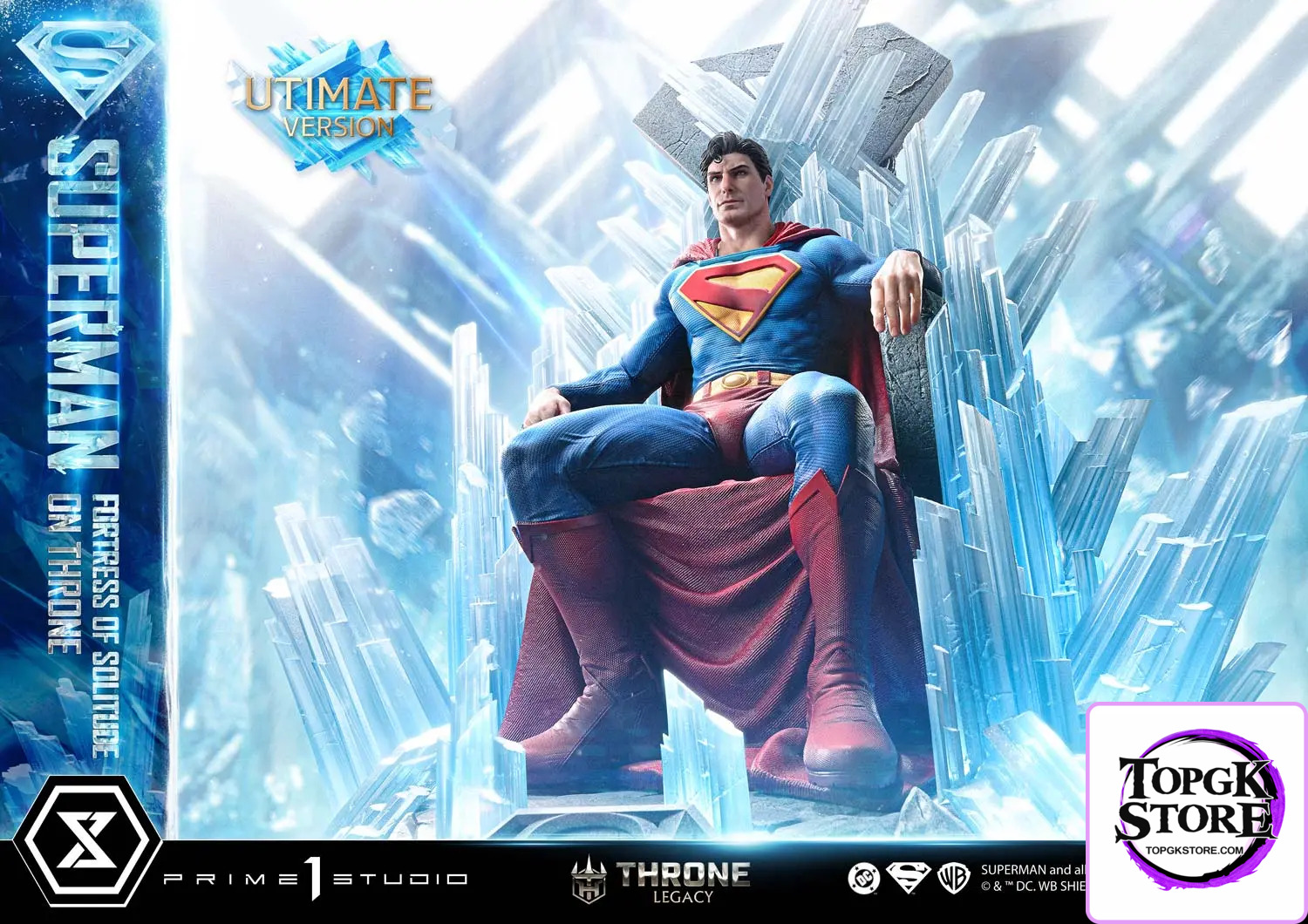Prime 1 Studio – Superman (Comics) Superman Fortress of Solitude on Throne (Design by Gabriele Dell’Otto) TLCDC-0