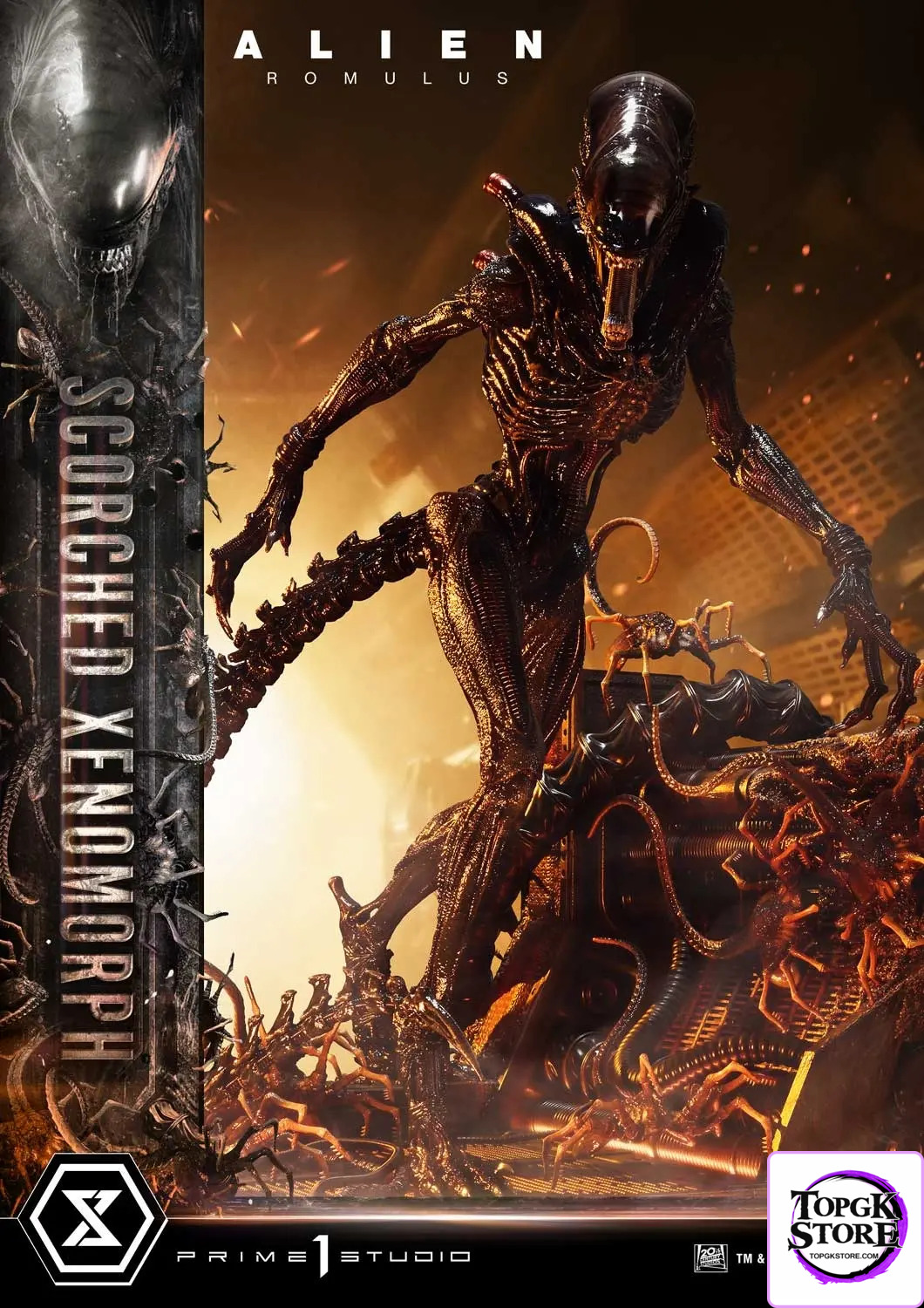 Prime 1 Studio – Museum Masterline XL Alien: Romulus Scorched Xenomorph MMXLAL-02 MMXLAL-02DX MMXLAL-02DXS (Licensed) -