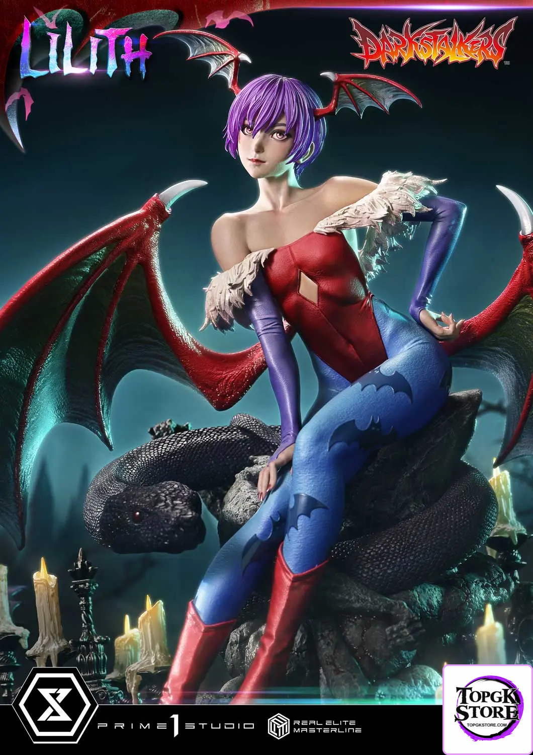 Prime 1 Studio – Real Elite Masterline Darkstalkers Lilith REMDKS-02 REMDKS-02S (Licensed) - Photo 1 | TopGKStore