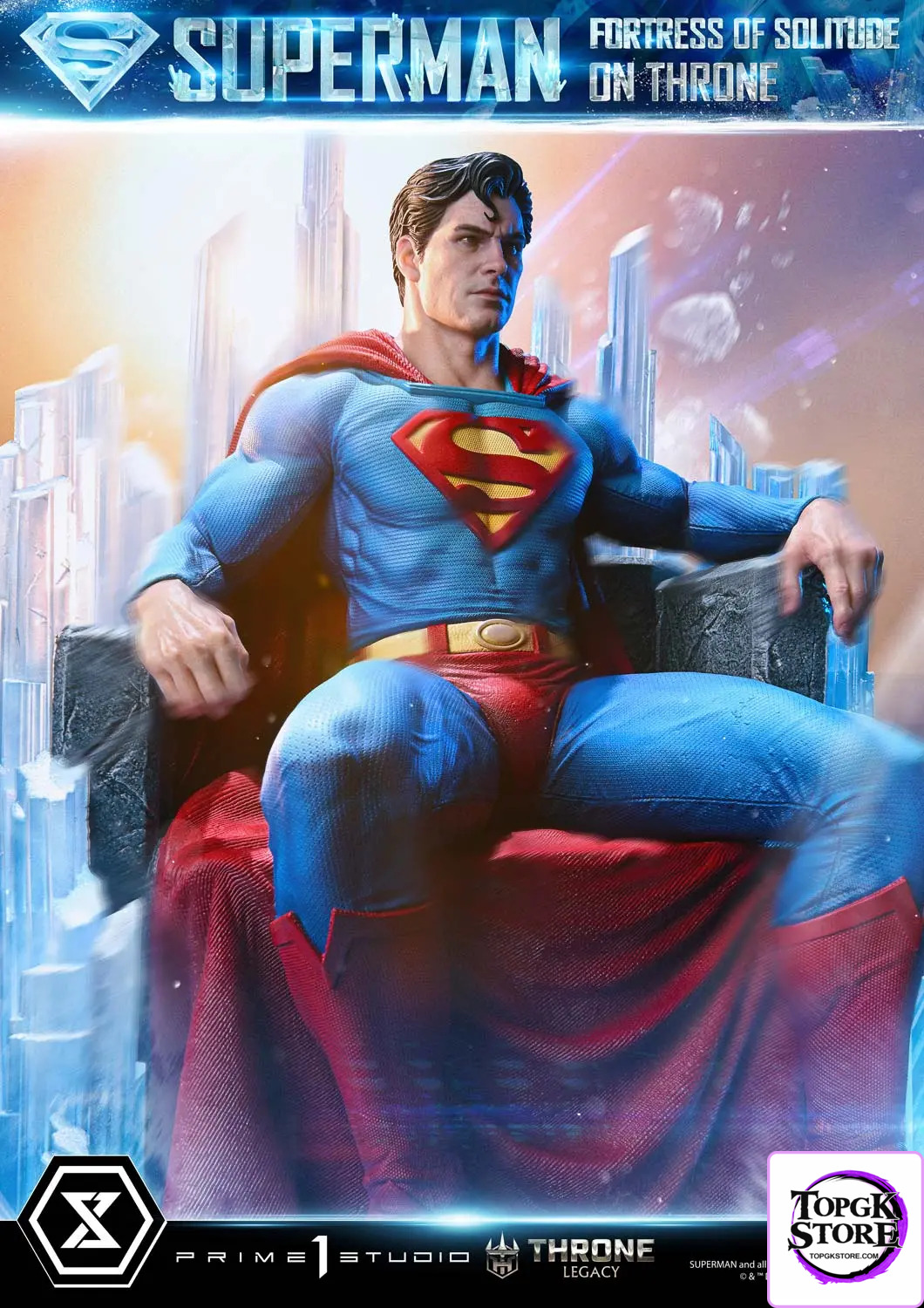 Prime 1 Studio – Superman (Comics) Superman Fortress of Solitude on Throne (Design by Gabriele Dell’Otto) TLCDC-0