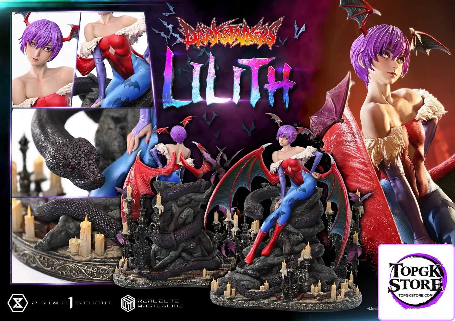 Prime 1 Studio – Real Elite Masterline Darkstalkers Lilith REMDKS-02 REMDKS-02S (Licensed) - Photo 7 | TopGKStore
