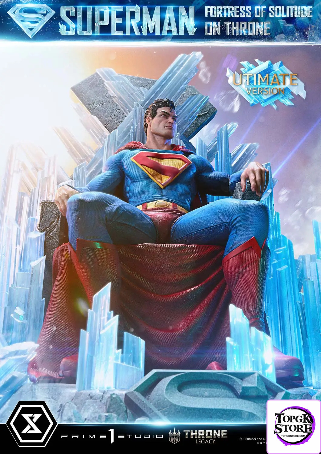 Prime 1 Studio – Superman (Comics) Superman Fortress of Solitude on Throne (Design by Gabriele Dell’Otto) TLCDC-0