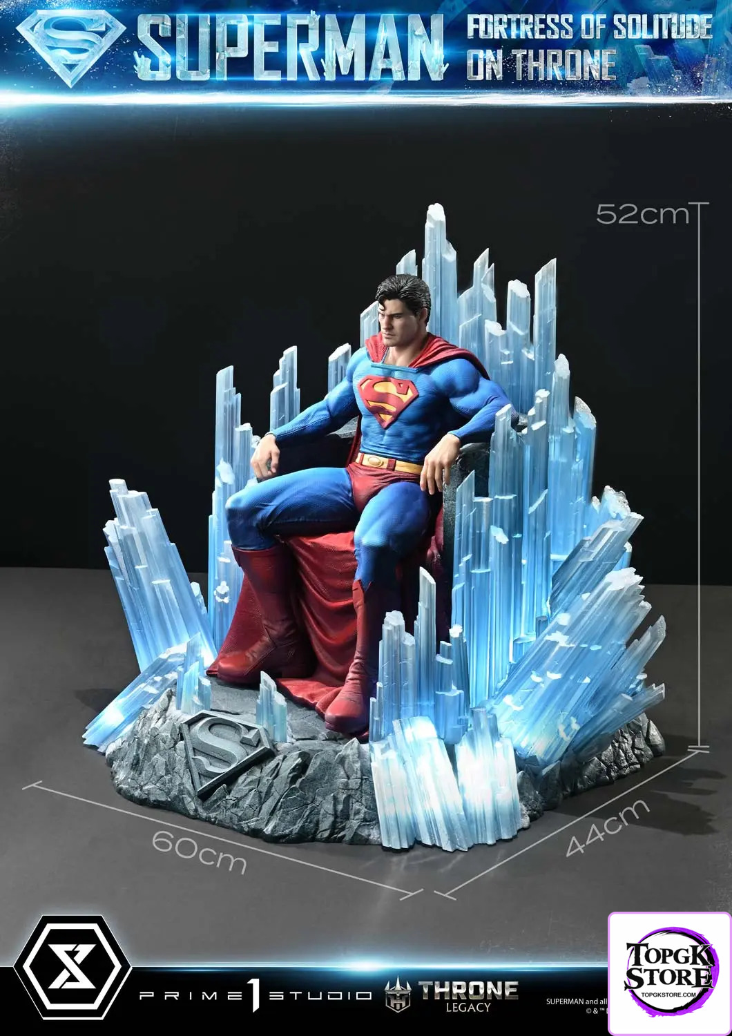 Prime 1 Studio – Superman (Comics) Superman Fortress of Solitude on Throne (Design by Gabriele Dell’Otto) TLCDC-0