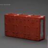 JOYTOY – Individual Soldier Hangar Display Case – Blazing Red & Stellar Purple & Abyssal Blue A B C (Lice