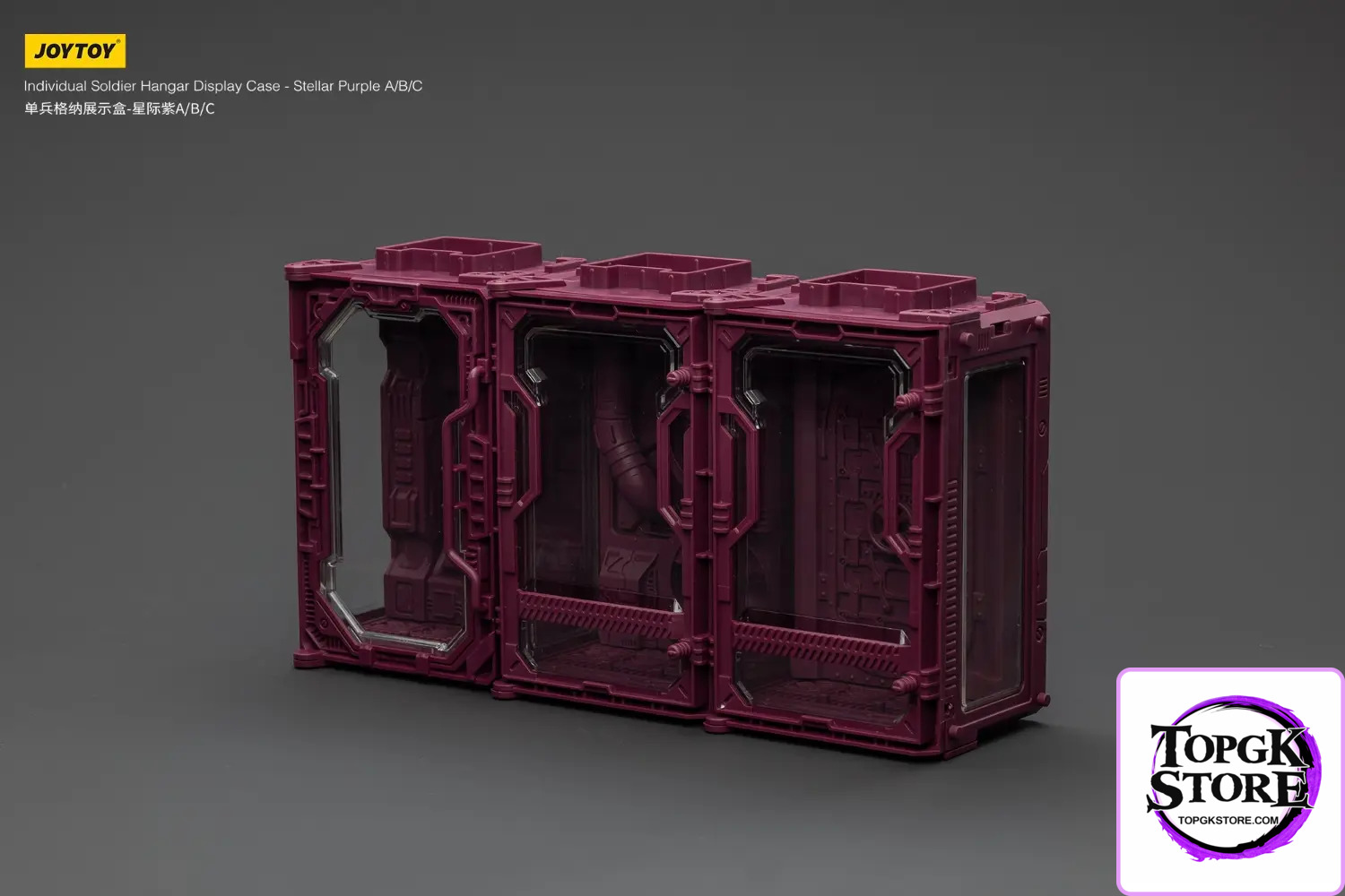 JOYTOY – Individual Soldier Hangar Display Case – Blazing Red & Stellar Purple & Abyssal Blue A B C (Lice