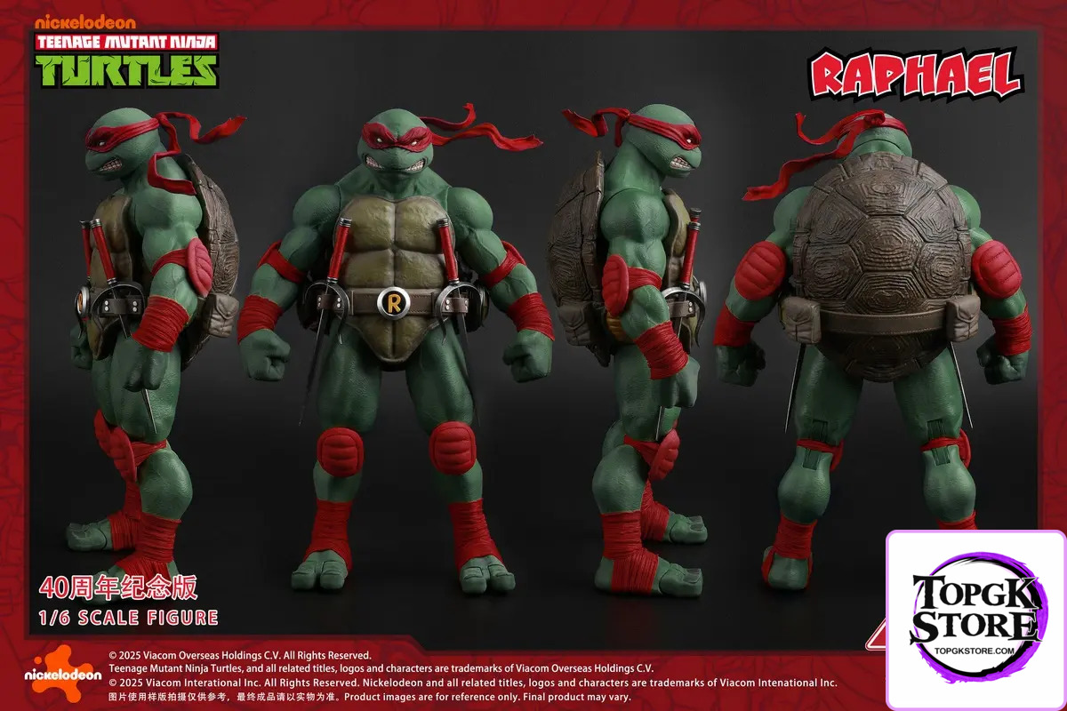 BIGFTOYS – BIGF-002 TNMT Raphael 40th Anniversary Edition 1/6 Scale Action Figure (Licensed) - Photo 5 | TopGKStore