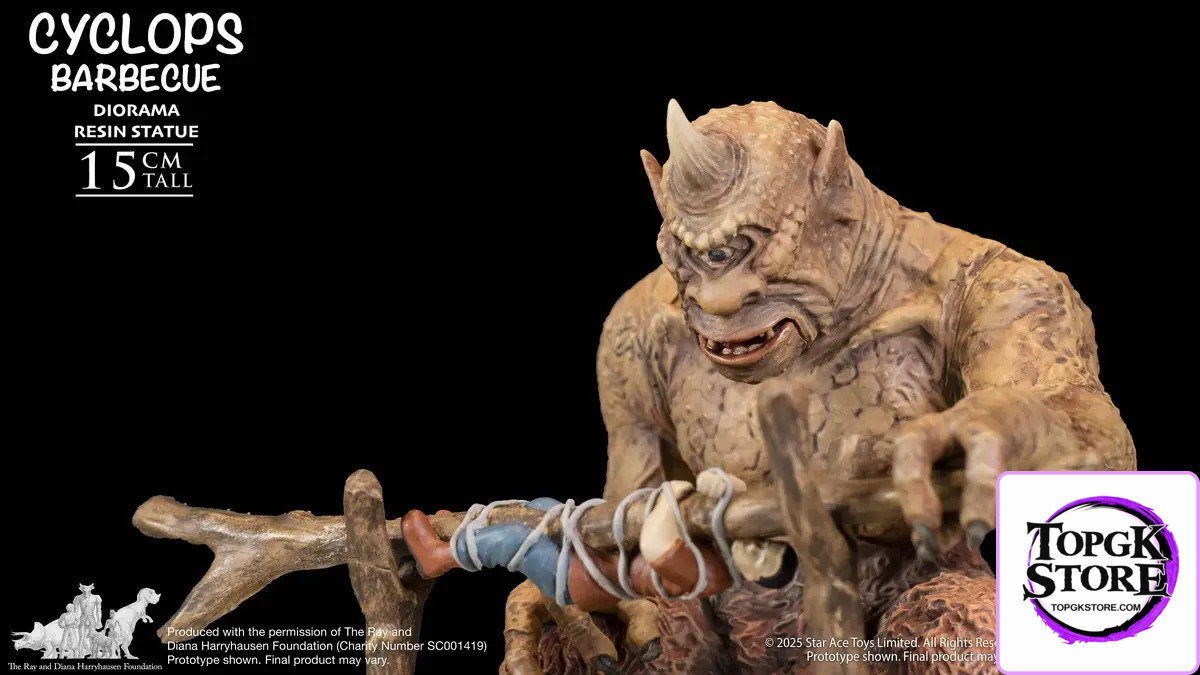 Star Ace Toys – Ray Harryhausen The 7th Voyage of Sinbad Cyclops with Roast Base Diorama SA8063 (Licensed) - Photo 7 |