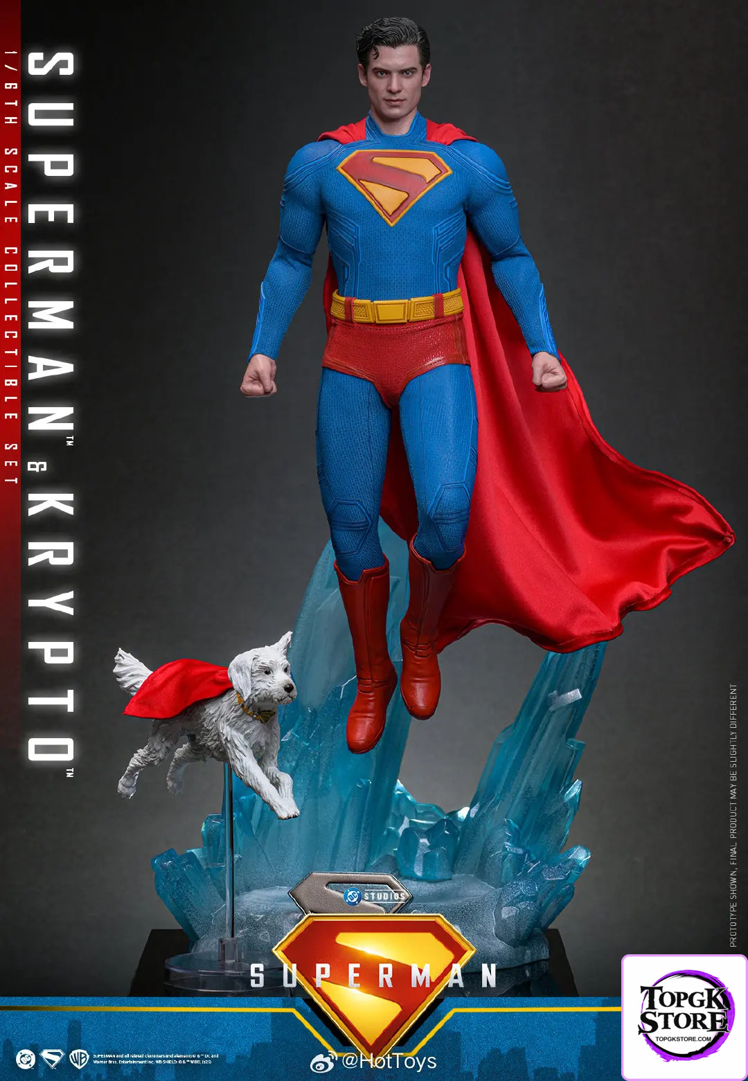 Hottoys – Superman & Krypto 1/6th scale Collectible Set MMS812 (Licensed) - Photo 1 | TopGKStore