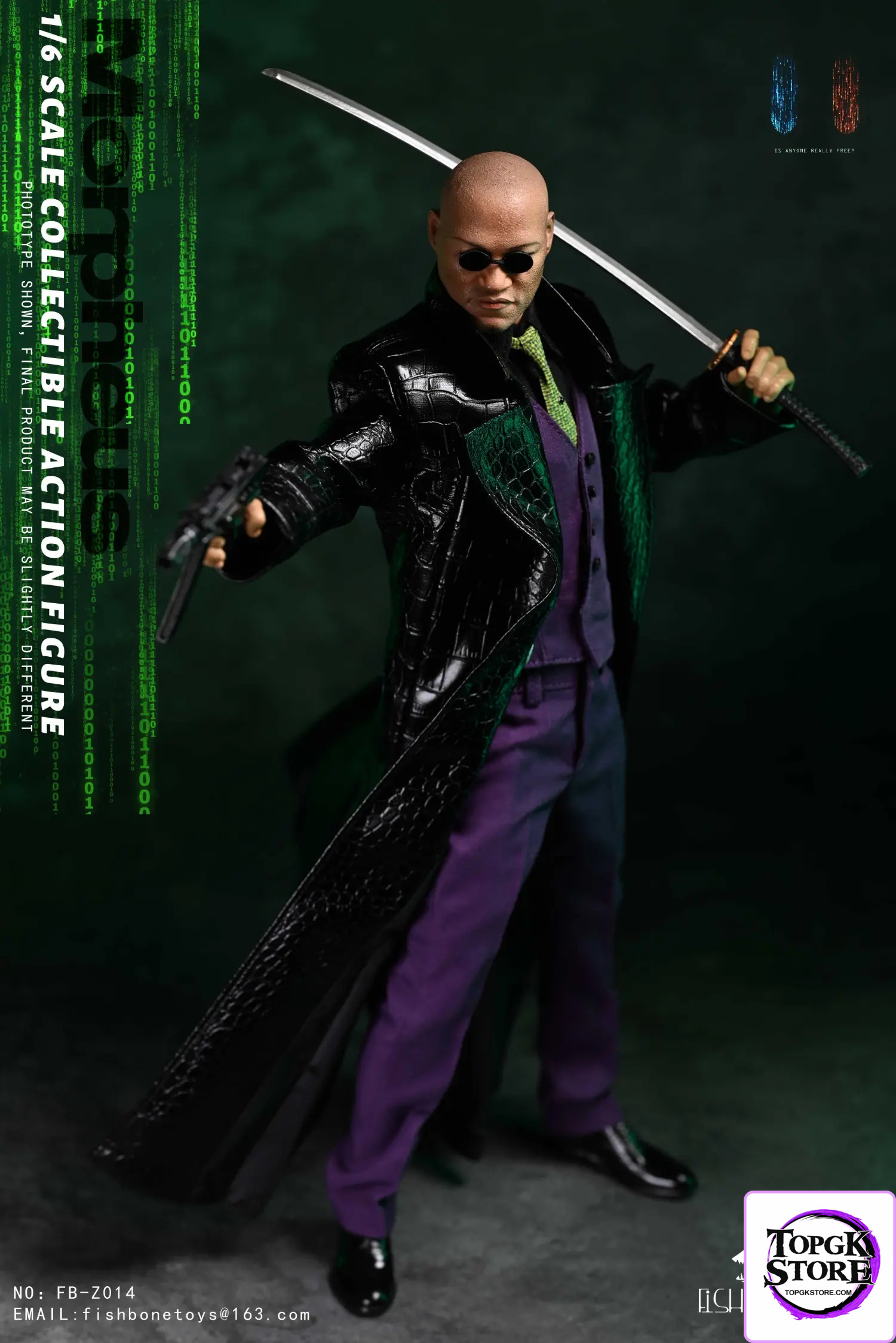 FISH BONETOYS – 1/6 The Matrix Resurrections Morpheus Action Figure NO:FB-Z014 - Photo 7 | TopGKStore