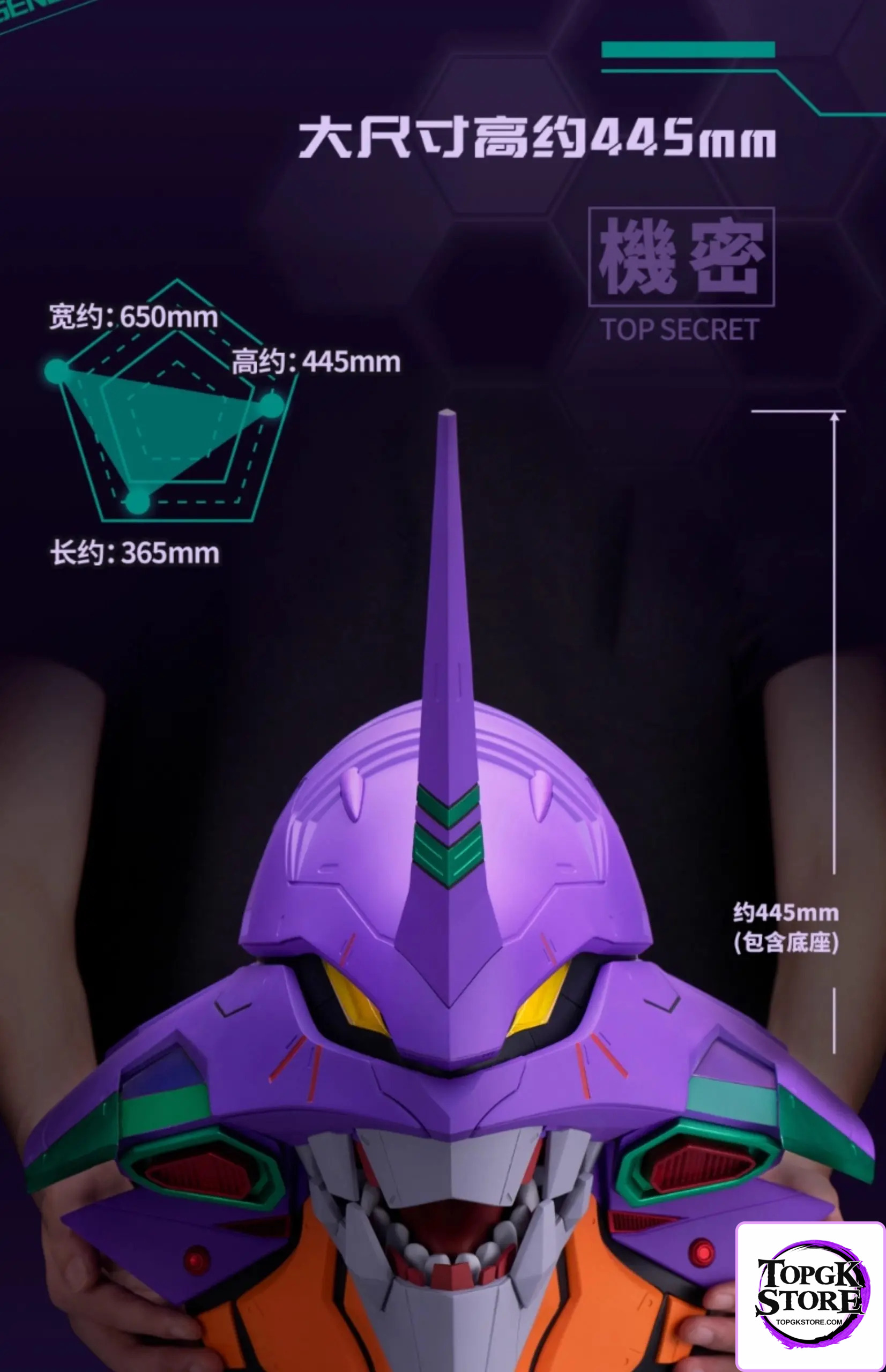 BANDAI & BN HEAD Collection – Neon Genesis Evangelion Experimental Type-01 Head TYPE-01 Ver. (Licensed) - Photo 7 |