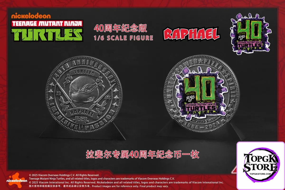 BIGFTOYS – BIGF-002 TNMT Raphael 40th Anniversary Edition 1/6 Scale Action Figure (Licensed) - Photo 6 | TopGKStore