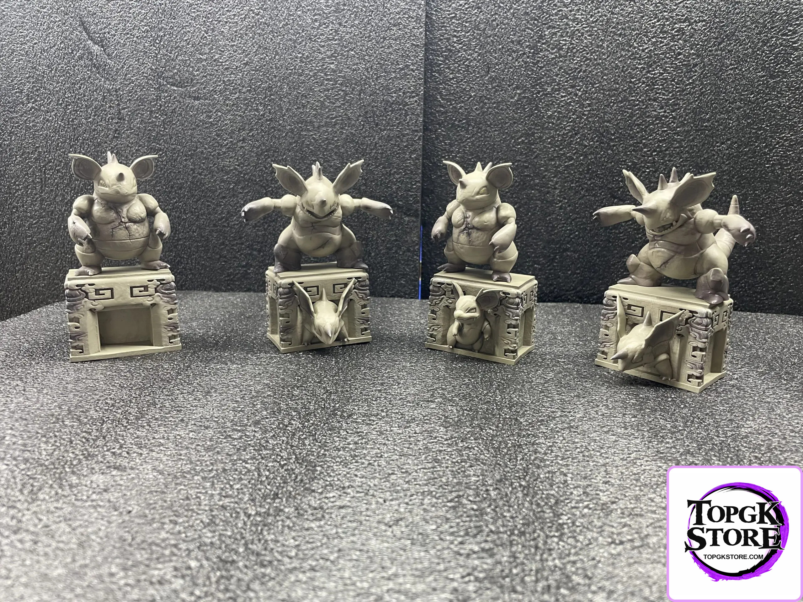 SP Chang Jing Guan Studio – Pokémon Statue Ruins Series #1 Nidoking & Nidoqueen - Photo 3 | TopGKStore