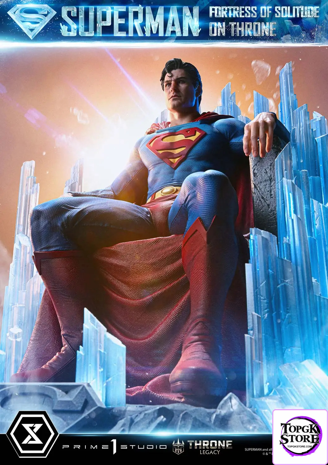 Prime 1 Studio – Superman (Comics) Superman Fortress of Solitude on Throne (Design by Gabriele Dell’Otto) TLCDC-0