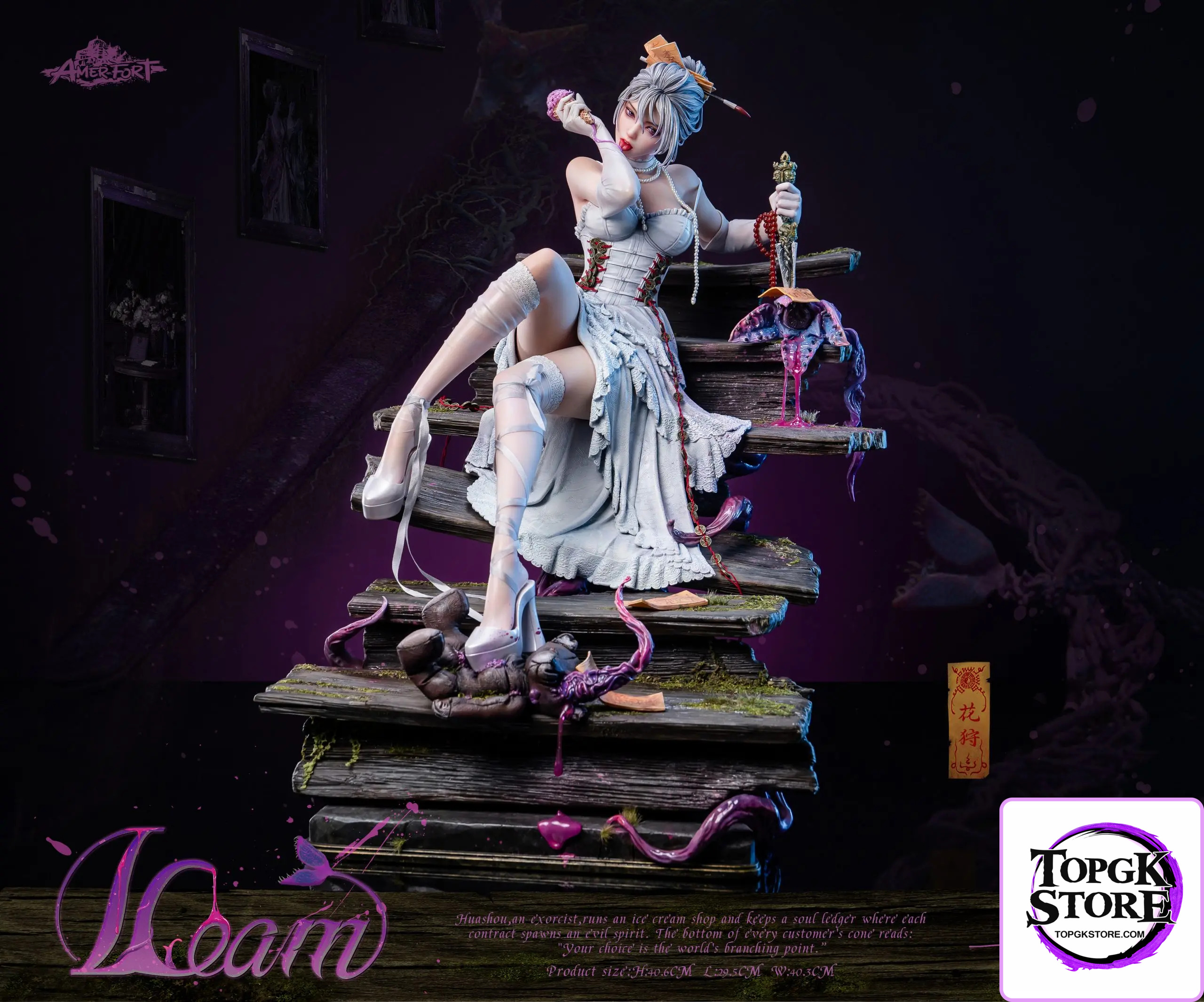 PJ Studio – AmerFort × LouLL_Aroll Hua Shou 1/4 Scale Statue AFYC-HS13 (Licensed) - Photo 3 | TopGKStore