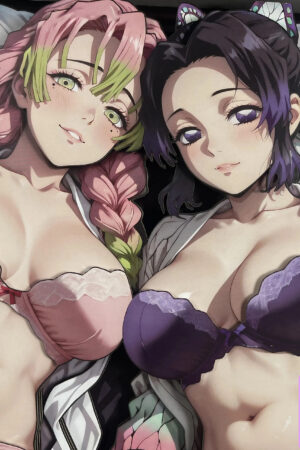 B&W Studio – Demon Slayer Mitsuri & Shinobu 3D Decorative Painting - Photo 2 | TopGKStore