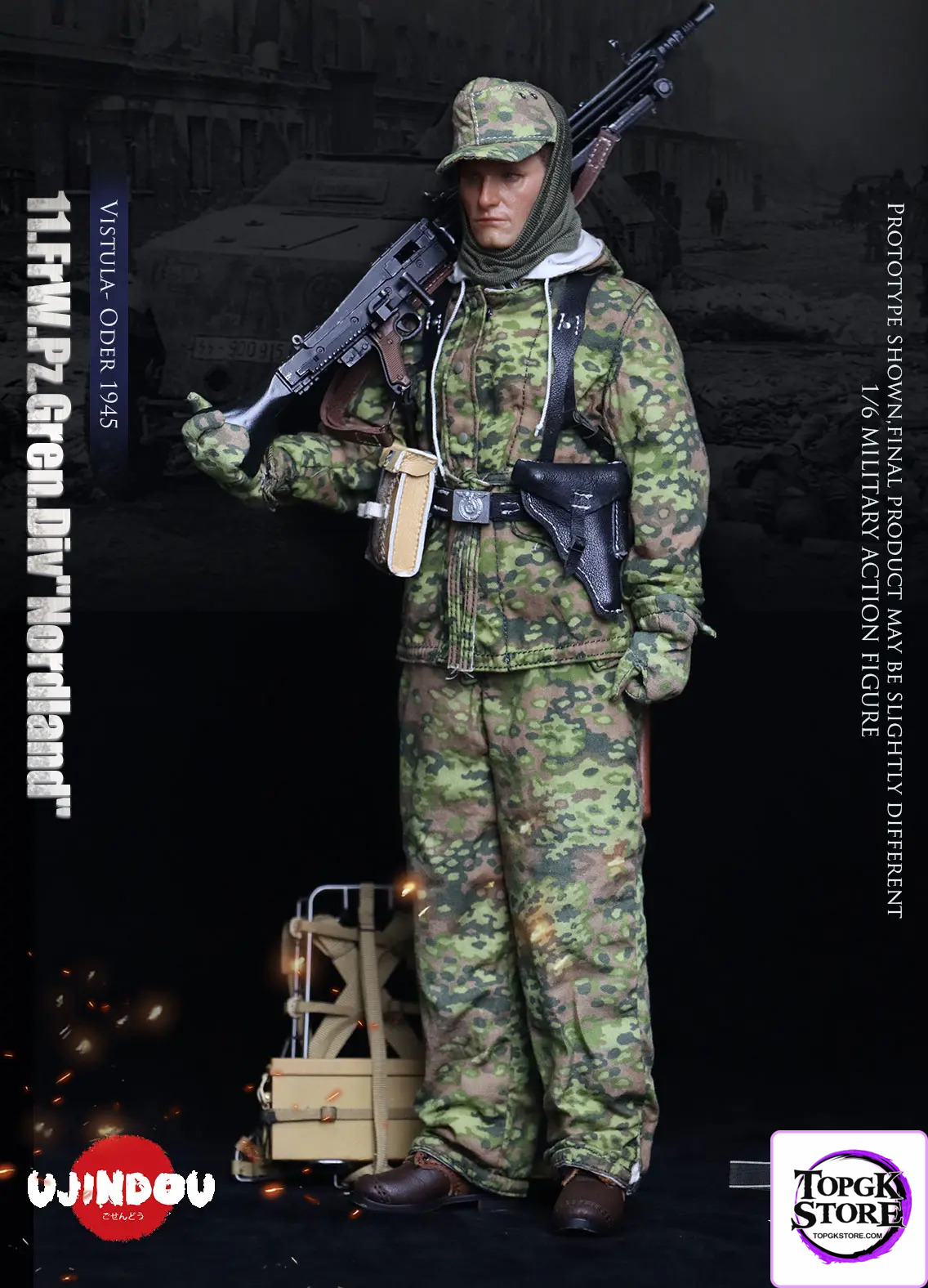 UJINDOU – 1/6 WWII 11. FrW. Pz. Gren. Div “Nordland”, Vistula – Oder 1945 UD9051 (Licensed) - Photo 4