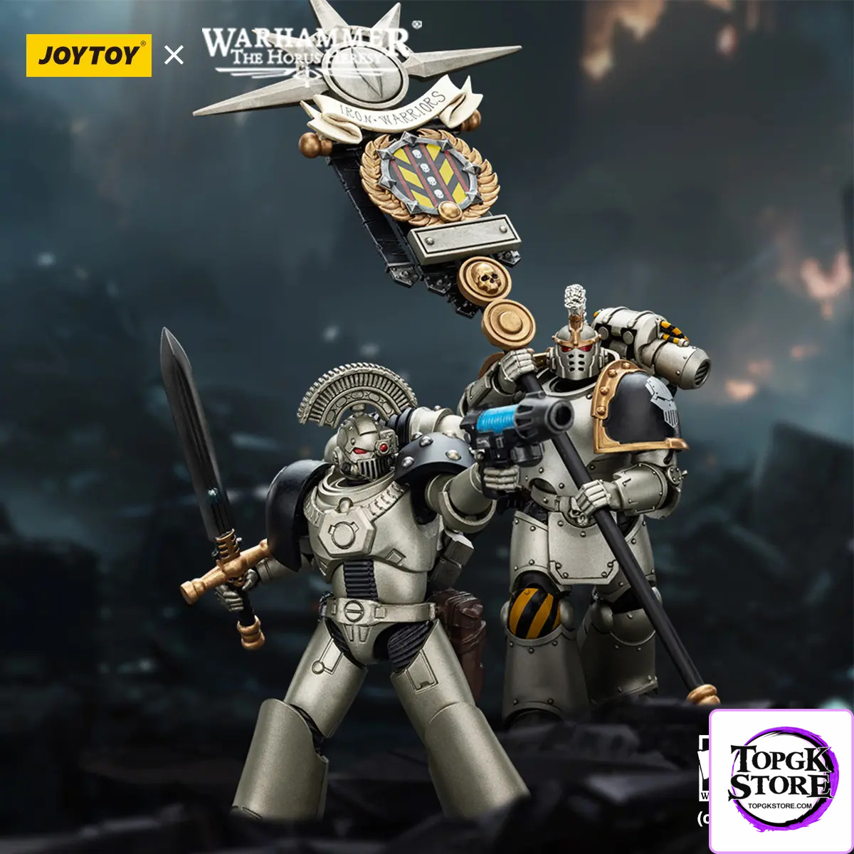 JOYTOY – Iron Warrior Legion Banner Bearer of the Chosen Command Squad JT01765 (Licensed) - Photo 7 | TopGKStore