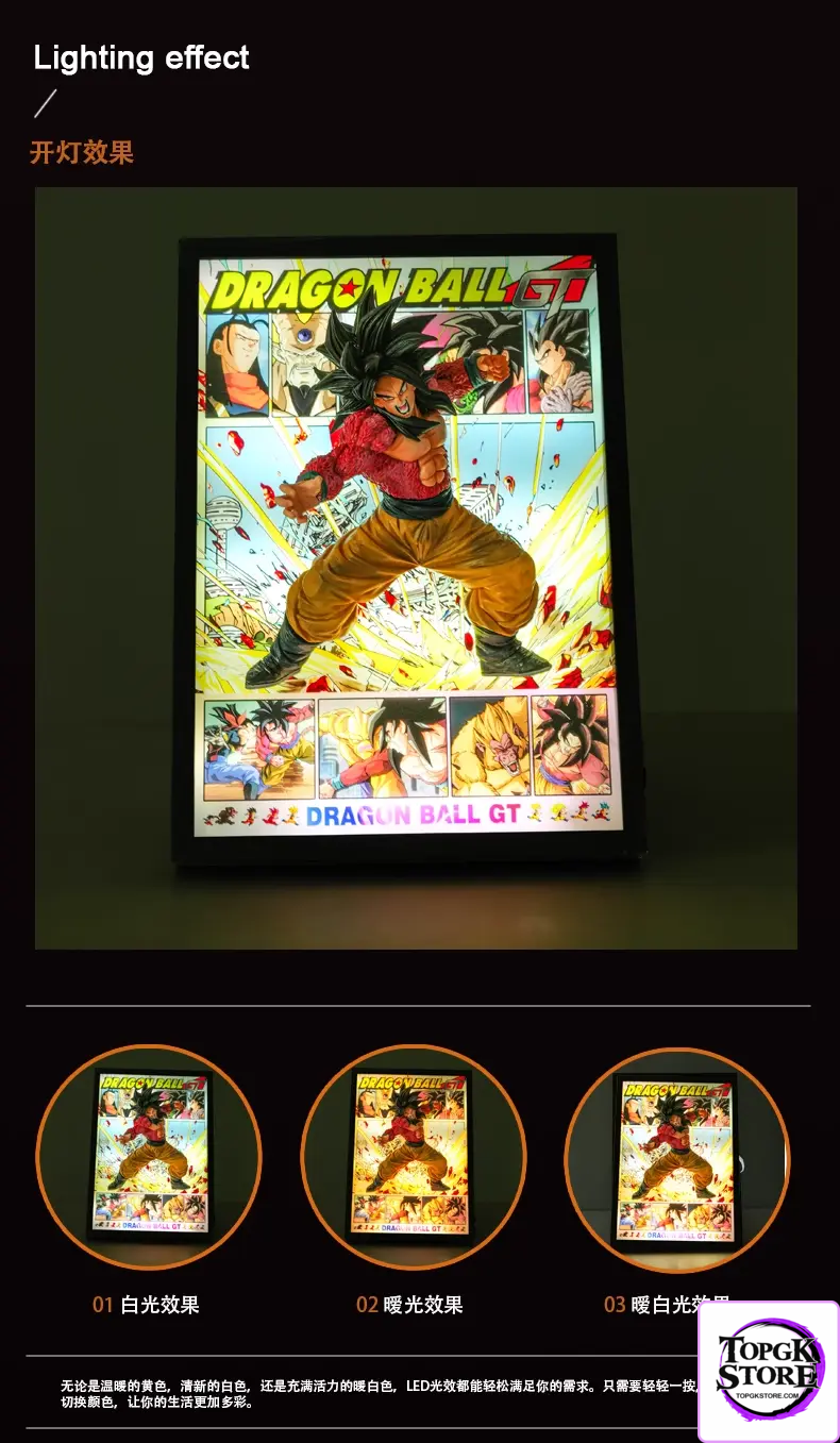 Time tree Studio – Dragon Ball Son Goku & Gotenks Decorative 3D Stereoscopic Painting - Photo 10 | TopGKStore