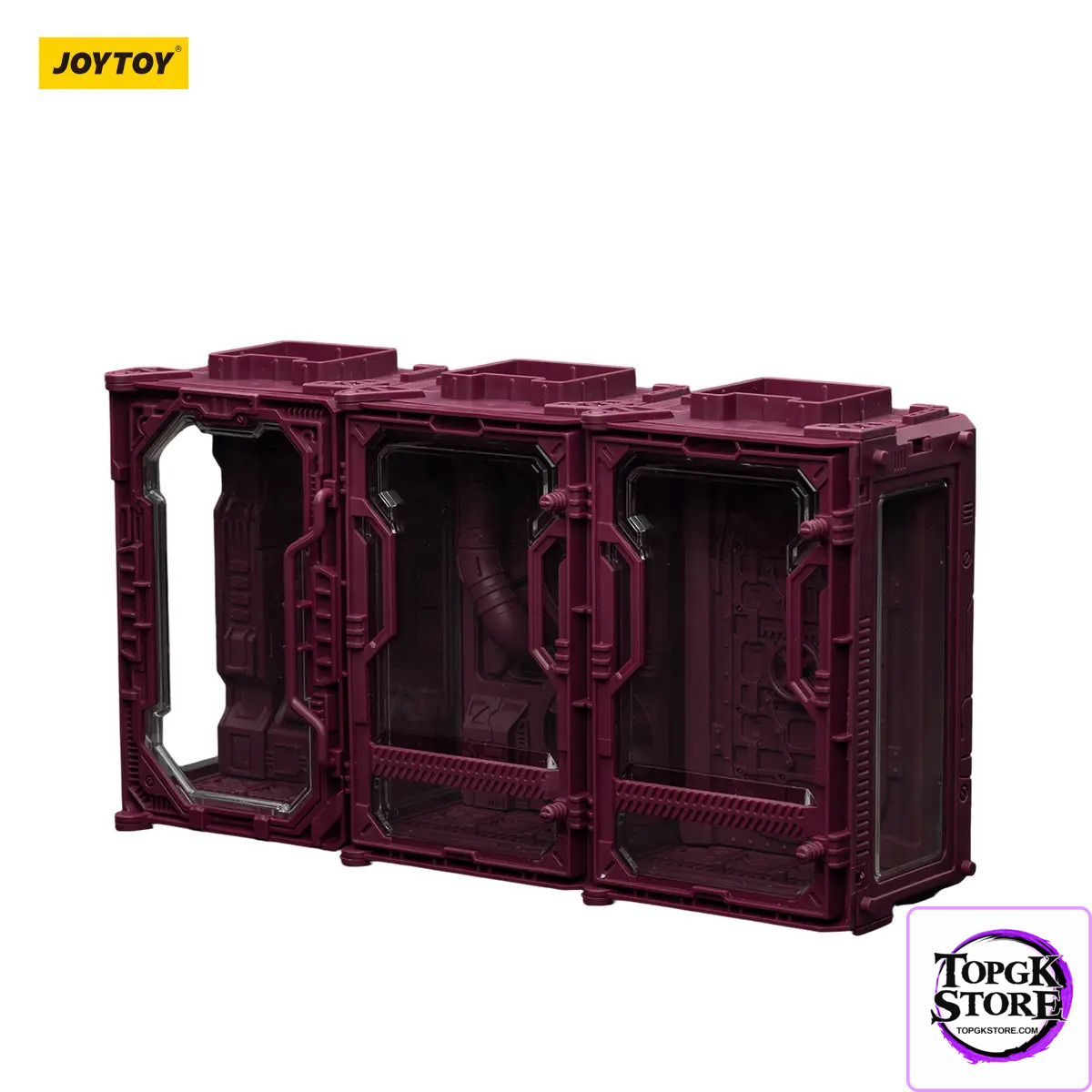 JOYTOY – Individual Soldier Hangar Display Case – Blazing Red & Stellar Purple & Abyssal Blue A B C (Lice