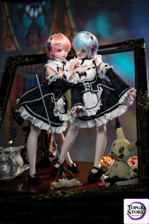 Bezlya – Ram x Rem 60cm Adult Sex Toy All-Silicone Action Figure Re:Zero -Starting Life in Another World - Photo 1 | To