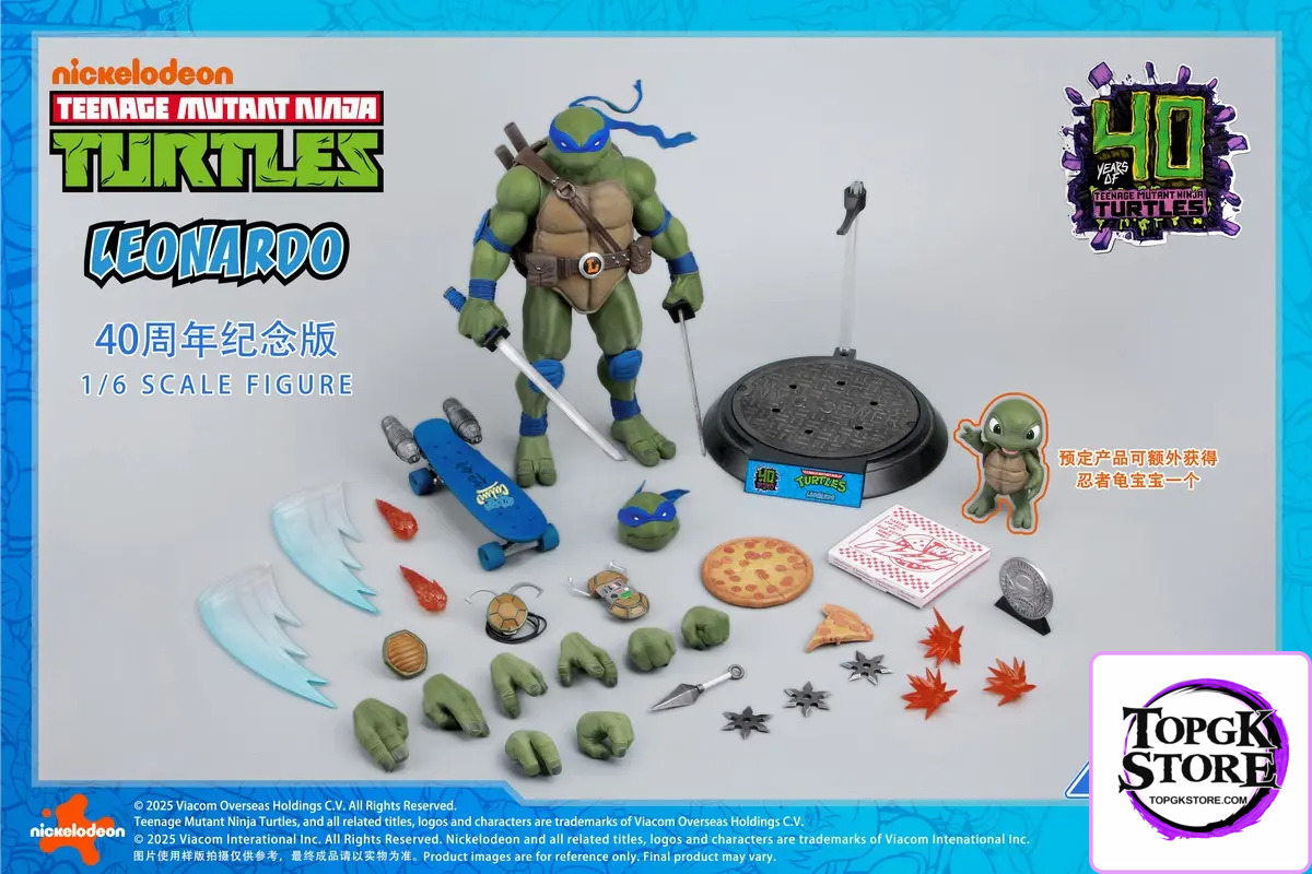 BIGFTOYS – BIGF-001 Leonardo 40th Anniversary Edition 1/6 Scale Action Figure (Licensed) - Photo 8 | TopGKStore
