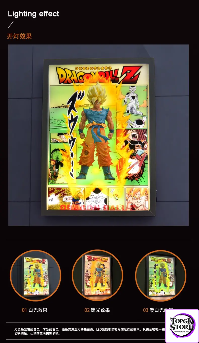 Time tree Studio – Dragon Ball Son Goku & Gotenks Decorative 3D Stereoscopic Painting - Photo 4 | TopGKStore