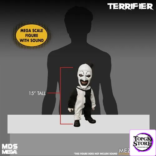 Mezco Studio – Terrifier: Art the Clown Doll & with Sound MDS Mega Scale 15-Inch Doll (Licensed) - Photo 15 | TopGK