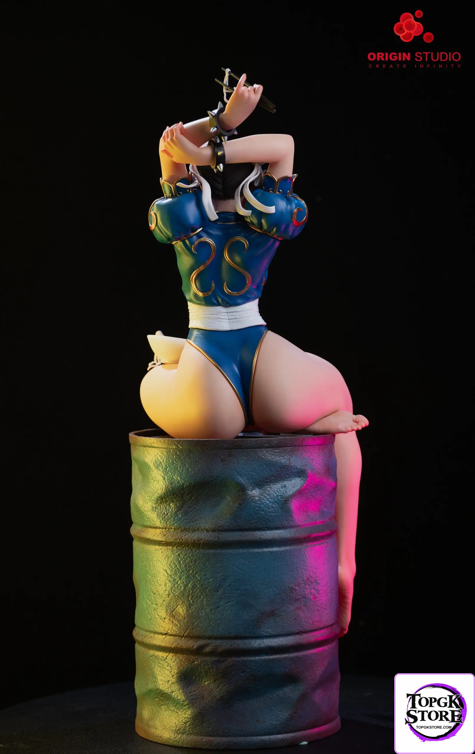 ORIGIN Studio – King of Fighters Light Statue of a Female Fighter Chun - Photo 4 | TopGKStore