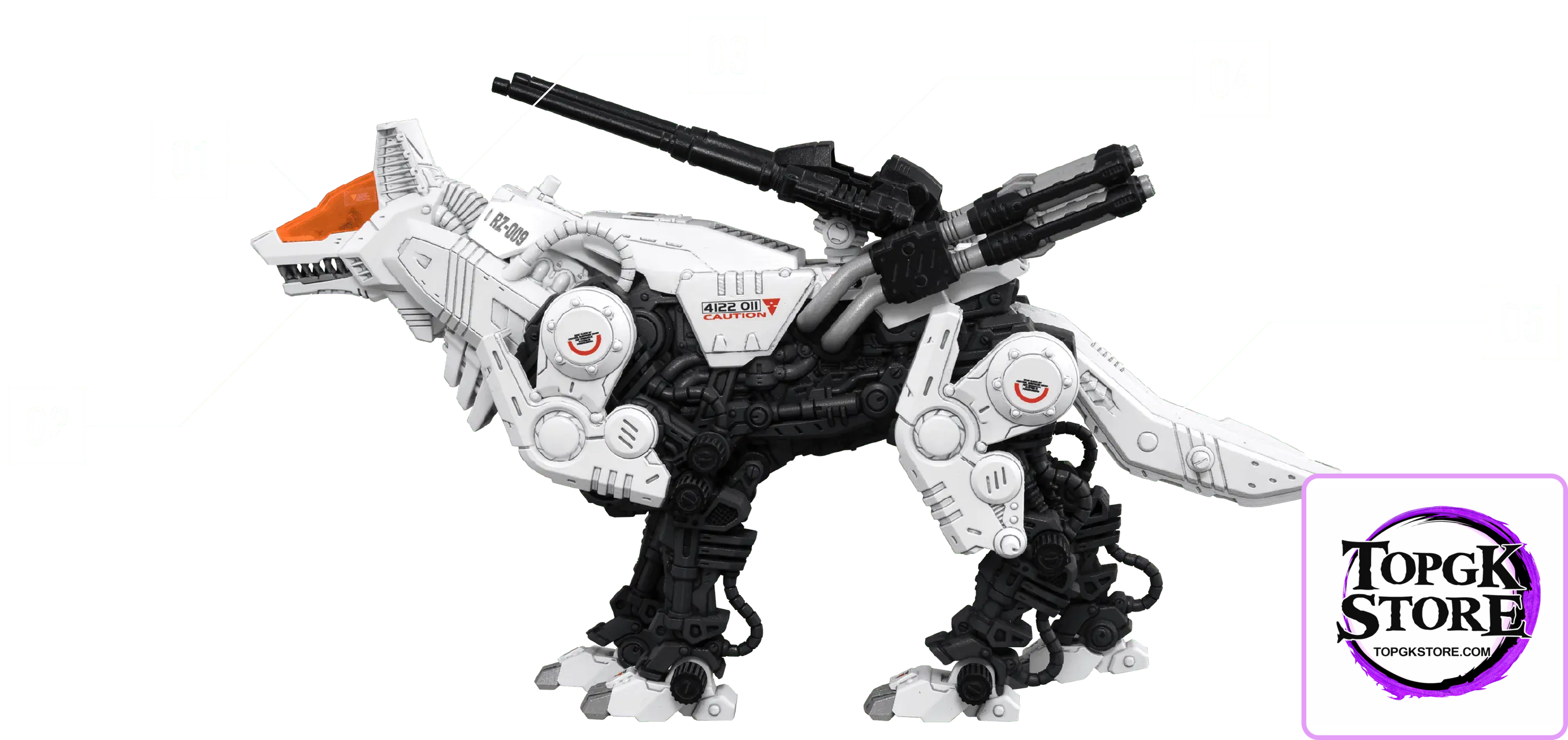 TAKARA TOMY – Zoids 1/72 Command Wolf AZ-11 finished model (Licensed) - Photo 9 | TopGKStore