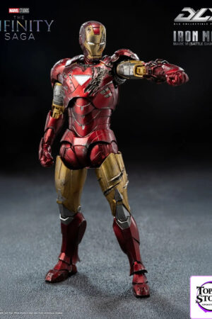 Threezero – Marvel Studios: The Infinity Saga DLX Iron Man Mark 6 Battle Damaged Version 3Z09180C0 (Licensed) - Photo 1