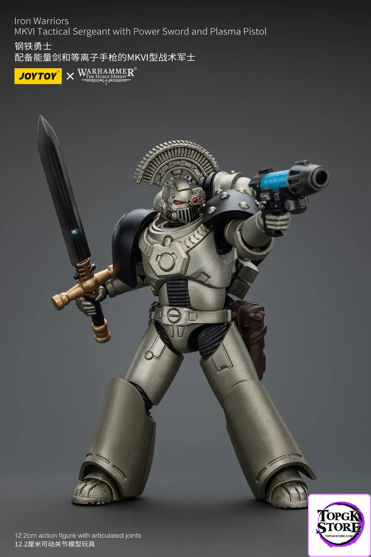 JOYTOY – 1/18 Iron Warrior MKVI Tactical Sergeant with Power Sword & Plasma Pistol JT01758 (Licensed) - Photo 8 | T
