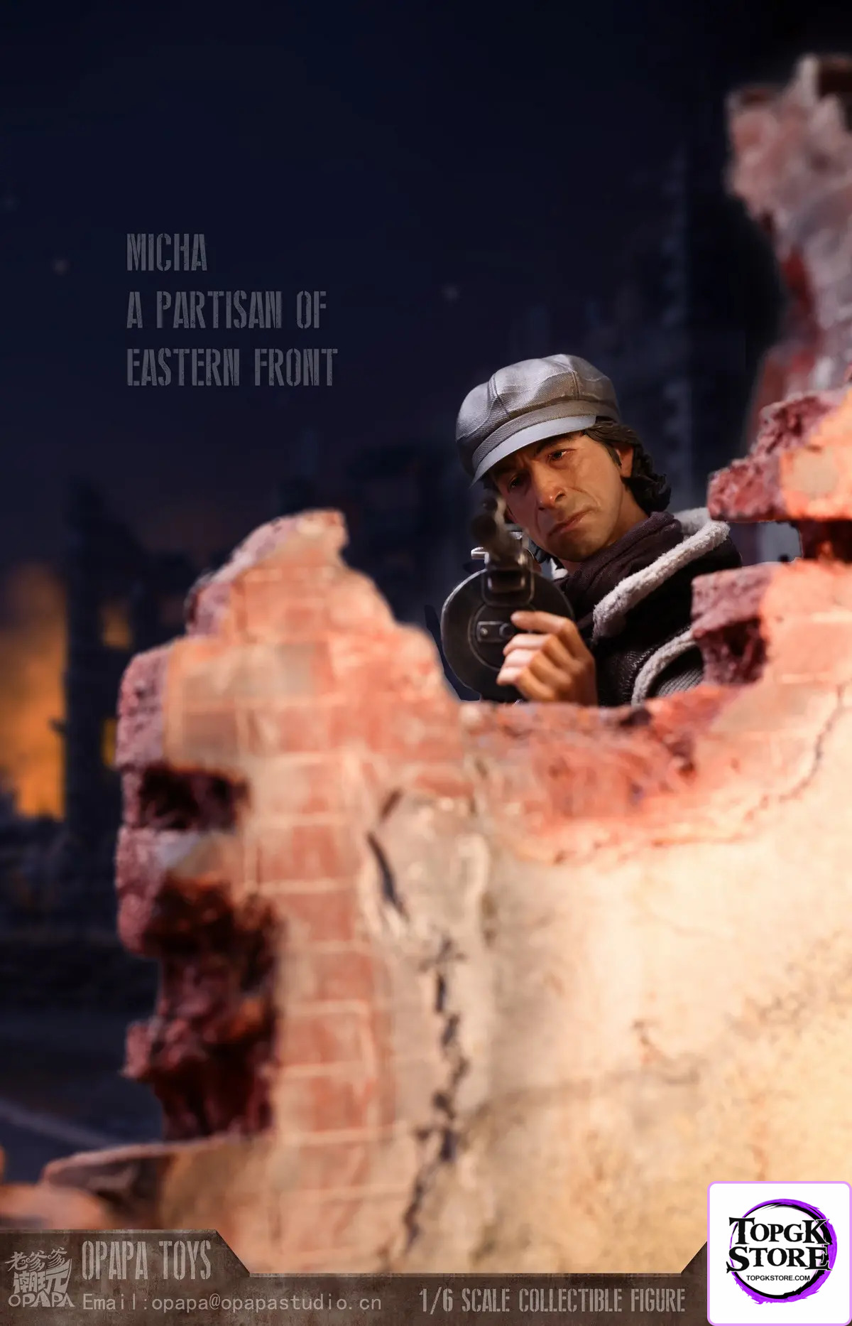 OPAPA TOYS – Call of Duty 1/6 Misha Petrov Partisan of Eastern Front PG202503 Ruins PG202506 - Photo 15 | TopGKStore