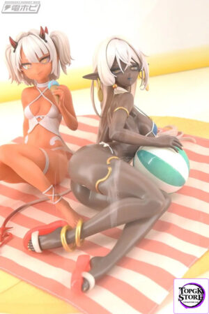 SSR FIGURE – Original SSR Figure Caffeine-chan & Dark Elf Dancer Summer Ver. (Licensed) - Photo 2 | TopGKStore