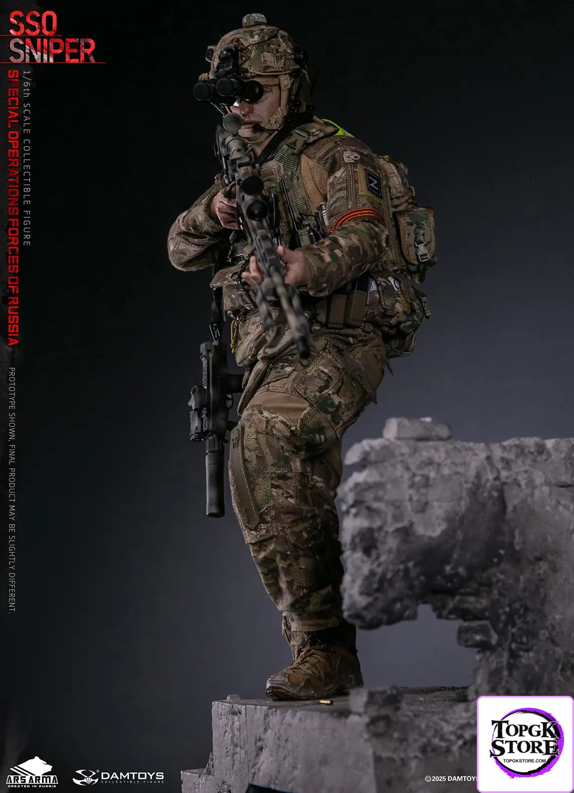 DAMTOYS – 1/6 Scale Russian Federation SSO Special Forces Sniper Item No. 78108 (Licensed) - Photo 1 | TopGKStore