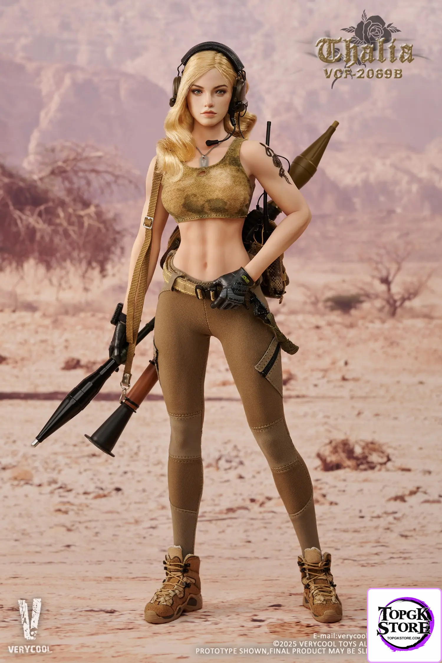 VERYCOOL – 1/6 Scale Action Figure VCF-2069 Desert female soldier -Thalia (Licensed) - Photo 12 | TopGKStore