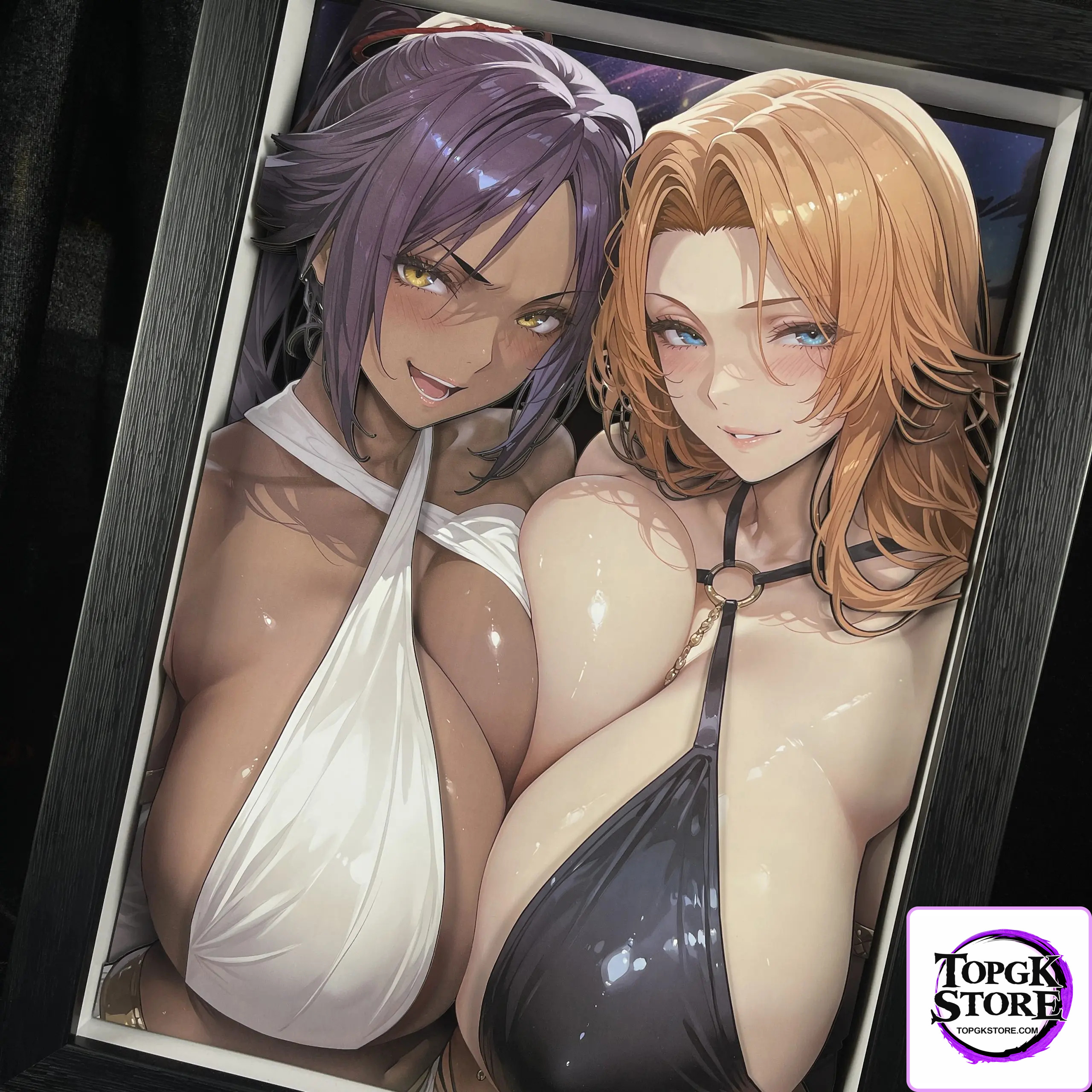 B&W Studio – BLEACH Shihouin Yoruichi & Matsumoto Rangiku 3D Decorative Painting - Photo 4 | TopGKStore