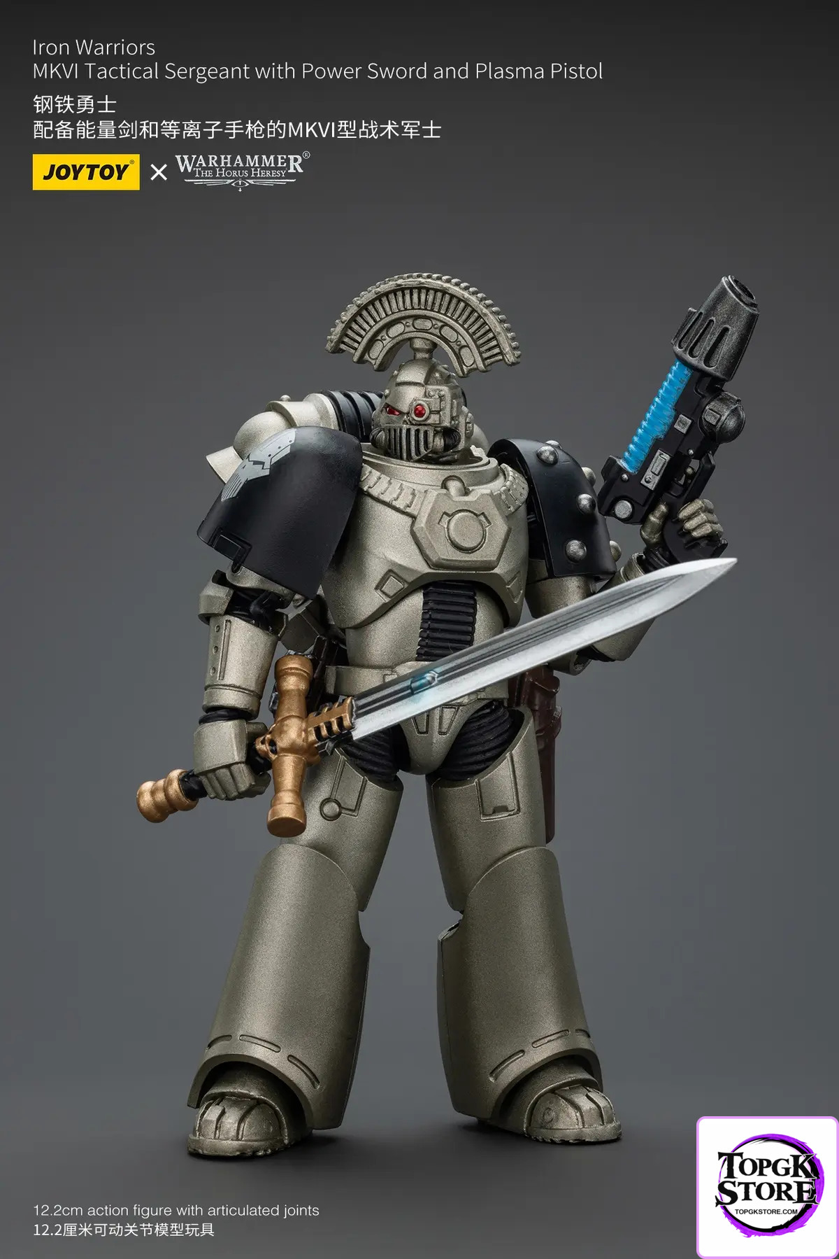 JOYTOY – 1/18 Iron Warrior MKVI Tactical Sergeant with Power Sword & Plasma Pistol JT01758 (Licensed) - Photo 9 | T