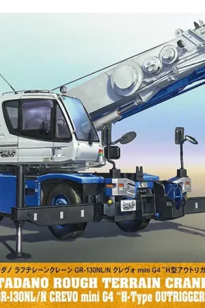 Hasegawa - 1/35 TADANO ROUGH TERRAIN CRANE GR-130NL/N CREVO mini G4 "H-Type OUTRIGGER" (Licensed) - Photo 1 | TopGKStore