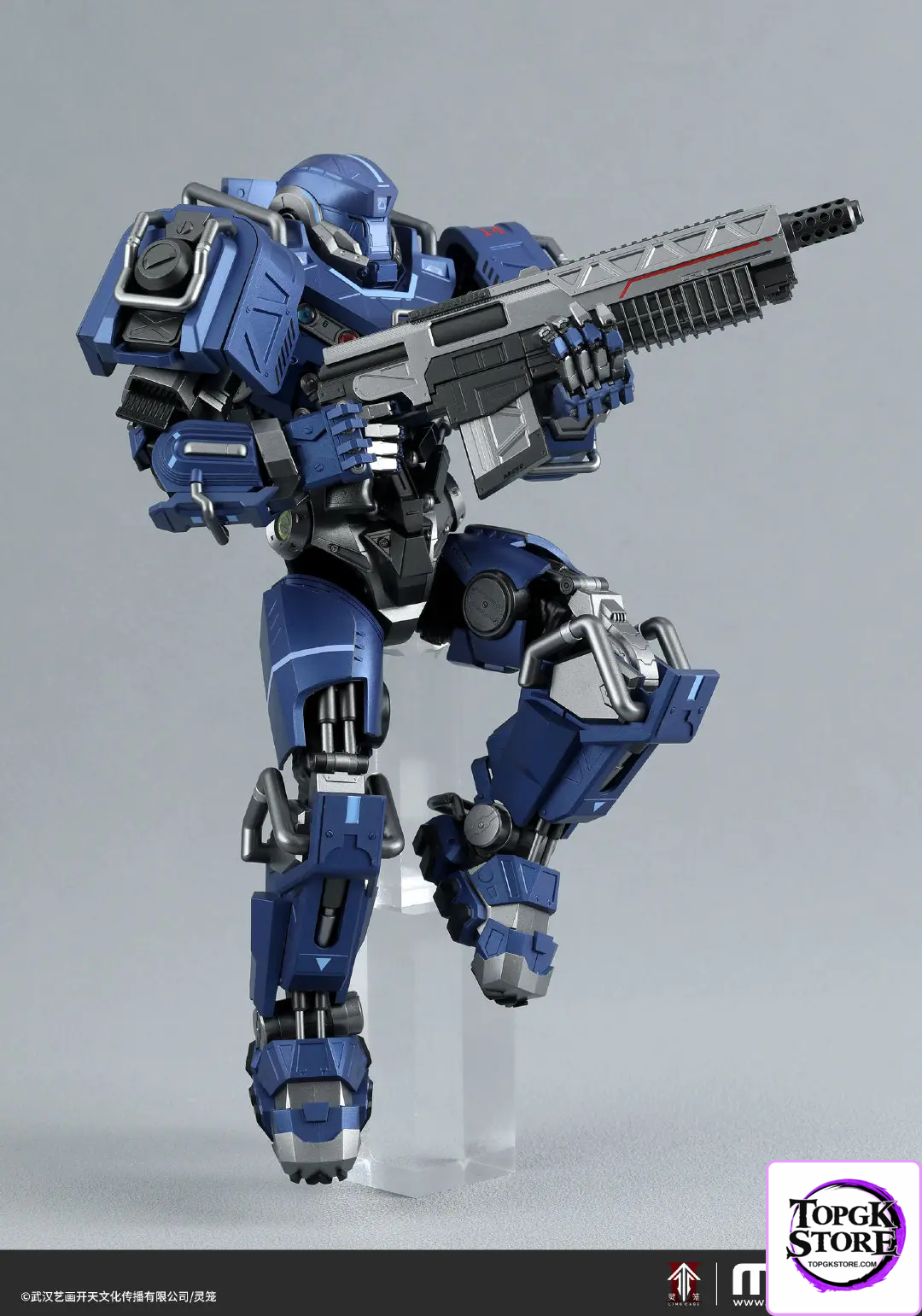 MENG Model Studio – 1/9 MECHA-012 Ling Cage MU-2 City Defender Model Kit Pre-colored Version (Licensed) - Photo 7 | Top