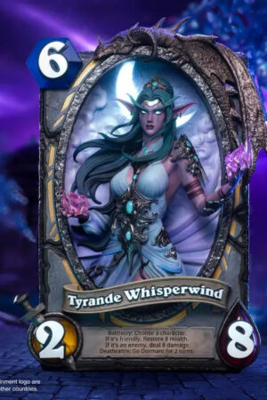 HEX Collectibles – Blizzard Hearthstone X Tyrande Whisperwind Art Statue HEXFRAME03 (Licensed) - Photo 1 | TopGKStore