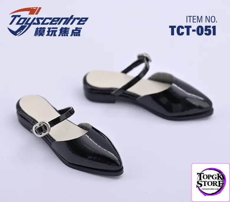 Toyscentre Studio – 1/6 Military Boots Martin Boots & Women’s Pointed Leather Sandals & Black patent leat